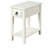 White 1-Drawer Accent Table With Shelf