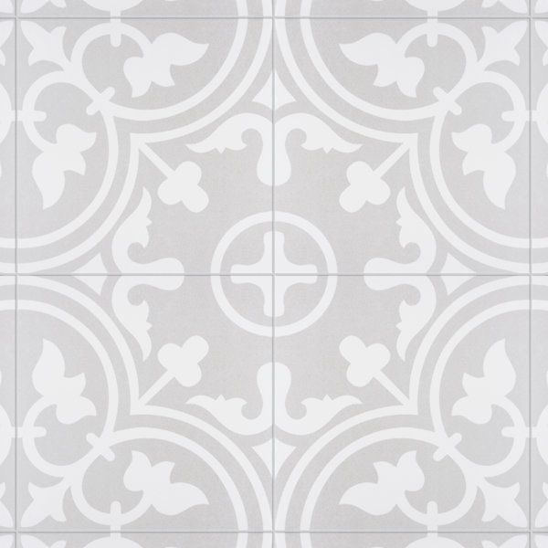 Arte 10" x 10" Porcelain Encaustic Floor And Wall Tile