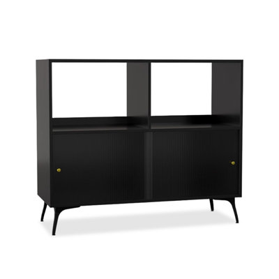 Buffet en bois manufacturé noir
