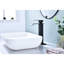 Robinet de lavabo de salle de bain à poignée simple, bec cascade, acier inoxydable noir mat, prévention de la corrosion, débit de 1,2 gallon par minute, meuble-lavabo escamotable, aérateur,-121629151