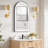 Estartit Aluminium Arch Wall Mirror-870953439