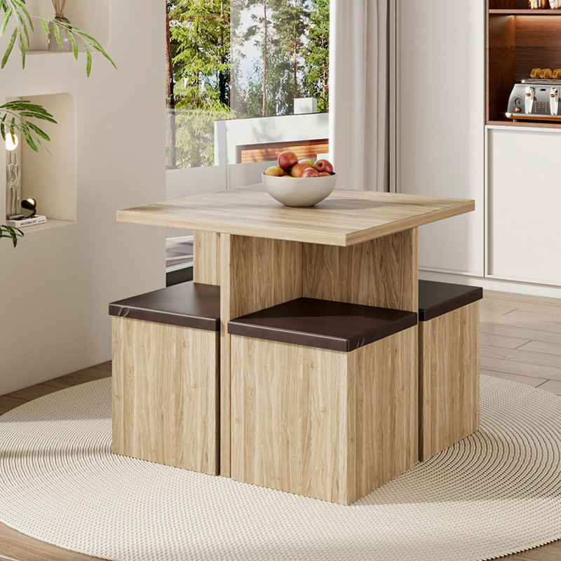 Barleria 4 - Person Dining Set, Natural