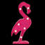 Enseigne murale 11,75 "flamant rose à DEL
