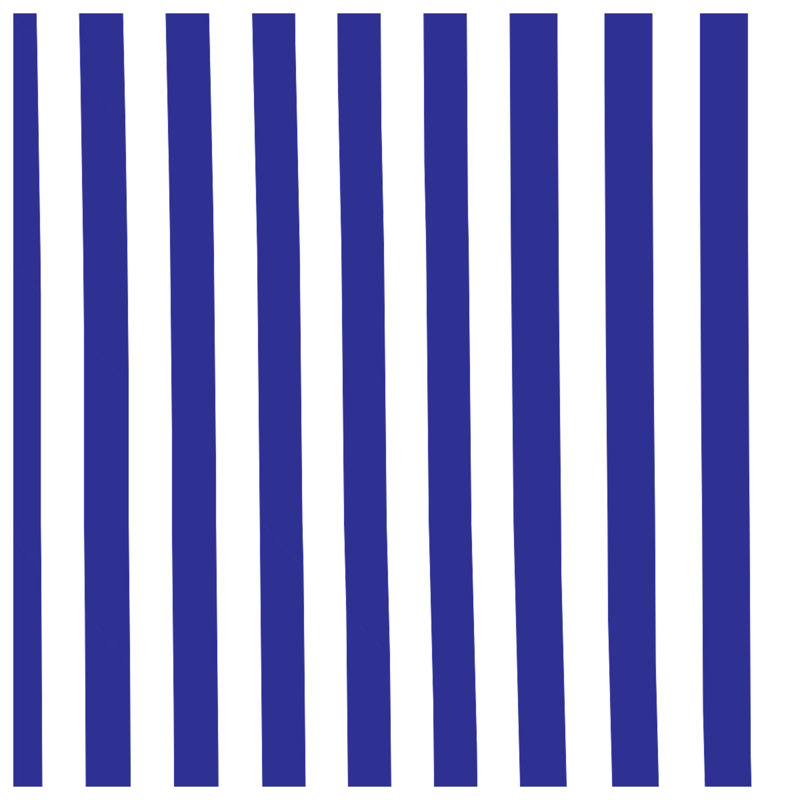 Blue White Stripes Comforter, Twin