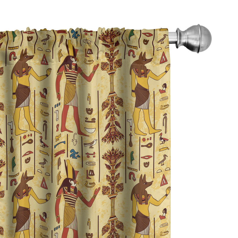 Ambesonne Room Darkening Sliding Panel Pair, 28" x 95"