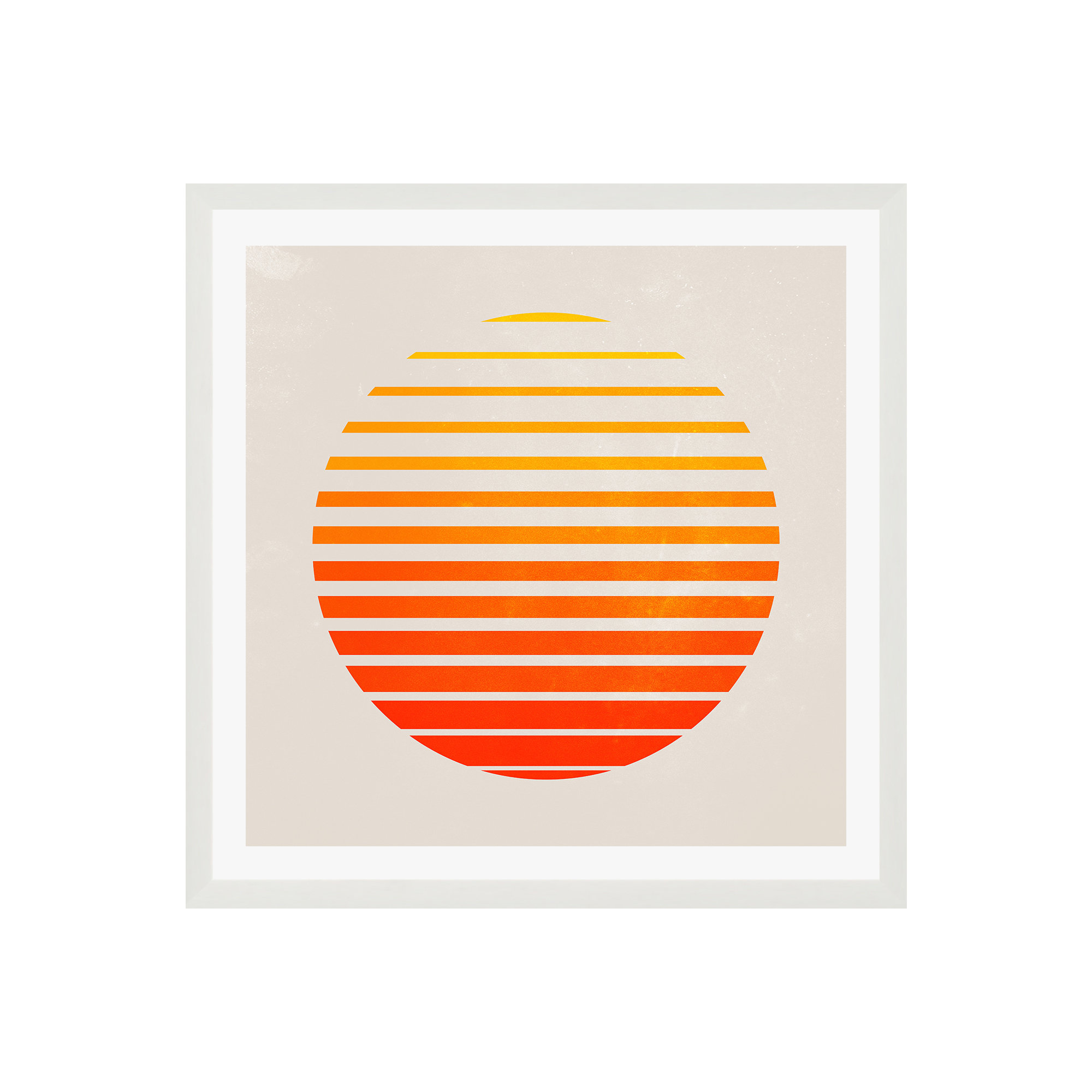 Springs 3 Rising Sun Edit by Ayeyokp, Gold Floater Framed, 12" H x 12" W x 2" D, No