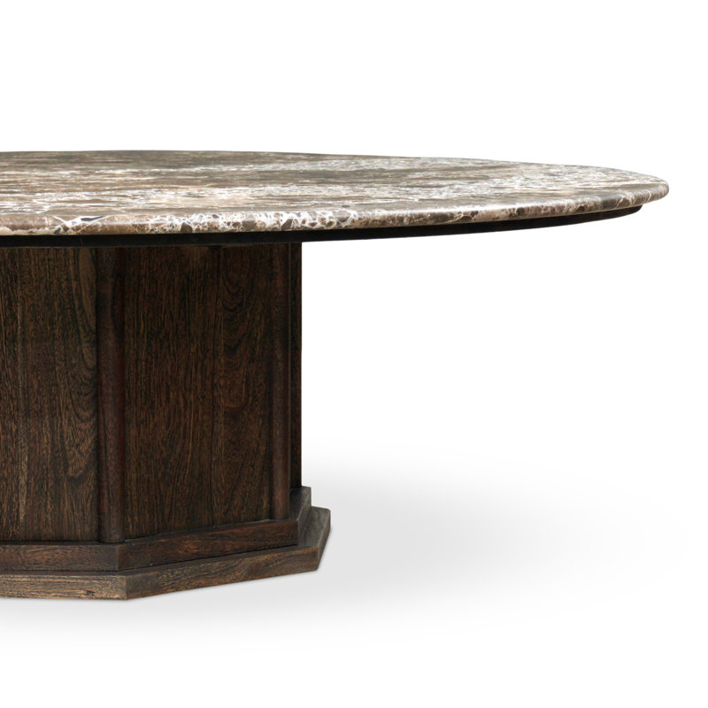 Pavlo Coffee Table-Dark Brown Acacia