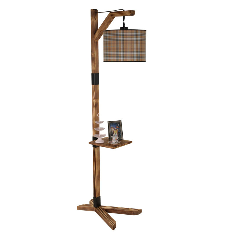 Lampe de table sur pied 73 po Burney, Brun