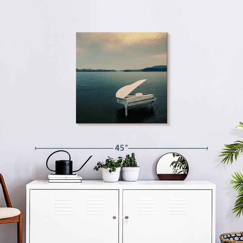 Abarca Piano By The Sea, H 24 po x l 24 po