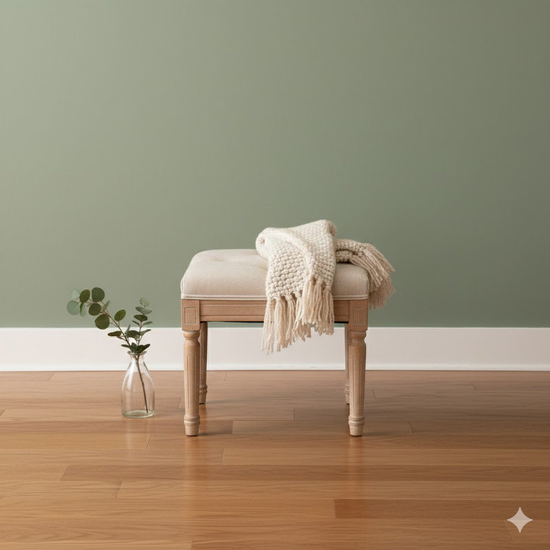 Petit banc rembourré, banc carré rembourré avec repose-pieds rustique, tabourets de coiffeuse pour la chambre à coucher, beige 15,75 po x 15,75 po x 15,75 po