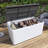 Resin Deck box, Outdoor Storage Container, Large Waterproof Storage Bench