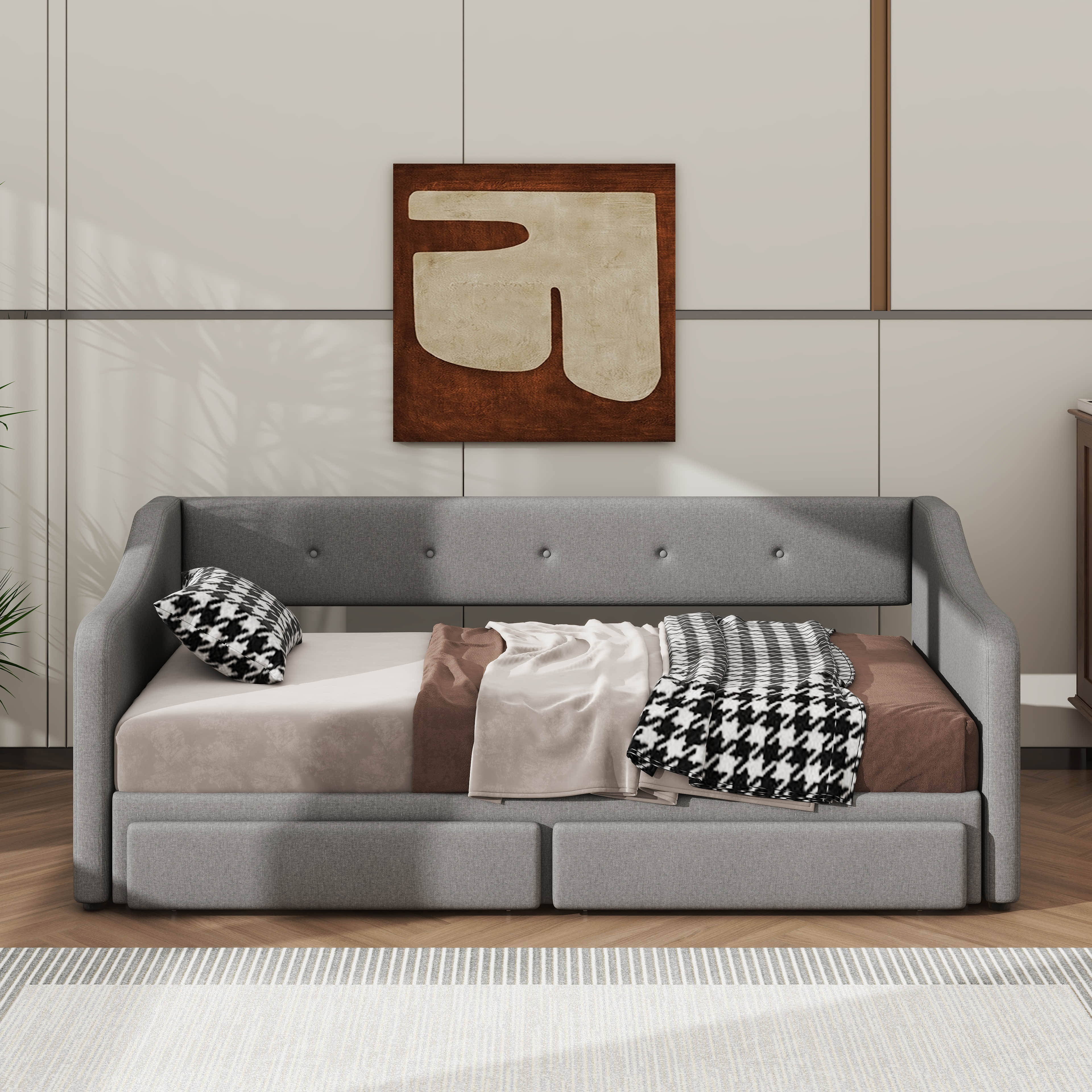 XIUYE Premium Adjustable Daybed, Transformable From Twin XL To King ...