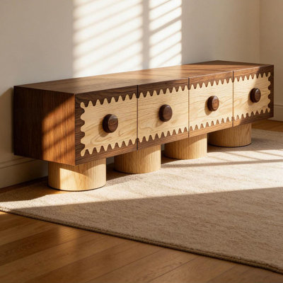 Japanese Retro Style TV Stand