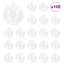 vidaXL Christmas Bauble Transparent-1492999671