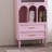 Arched Pink Storage Bookcase