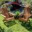 Solid Wood Adirondack Chairs (Set of 2)