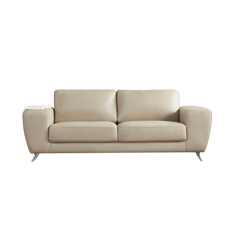 Canapé Holsworthy, Similicuir taupe