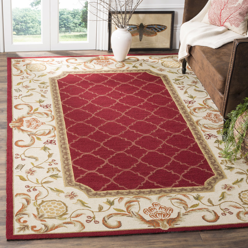 Arends Hand Hooked Performance Geometric Rug, Rectangle 8' x 10'