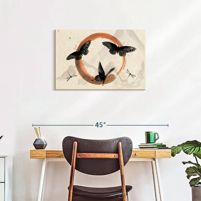  Papillons «Enso», H 20 po x l 30 po