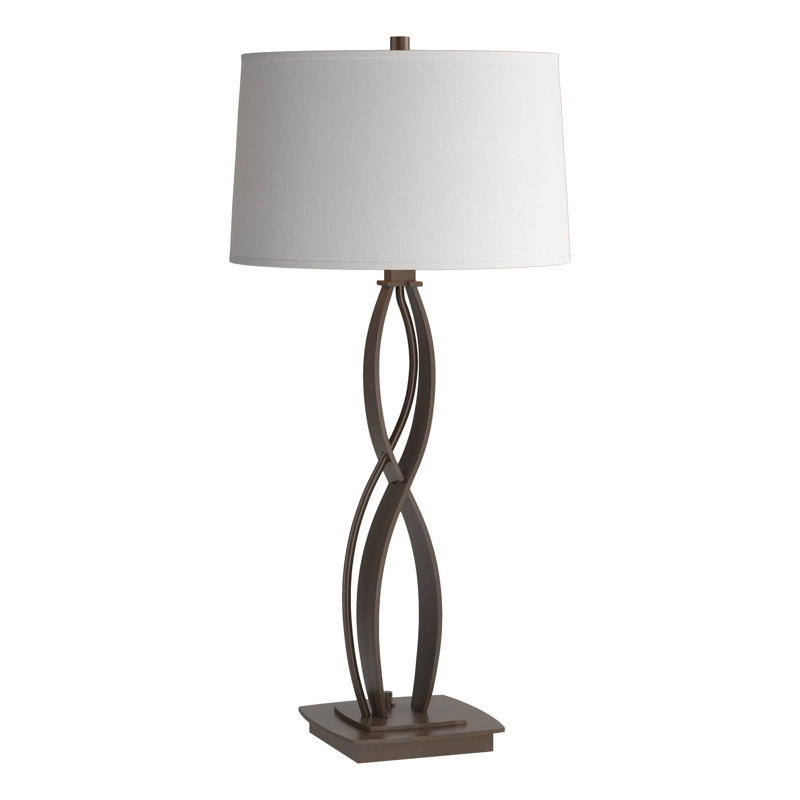 Almost Infinity Table Lamp, Bronze, Natural Anna