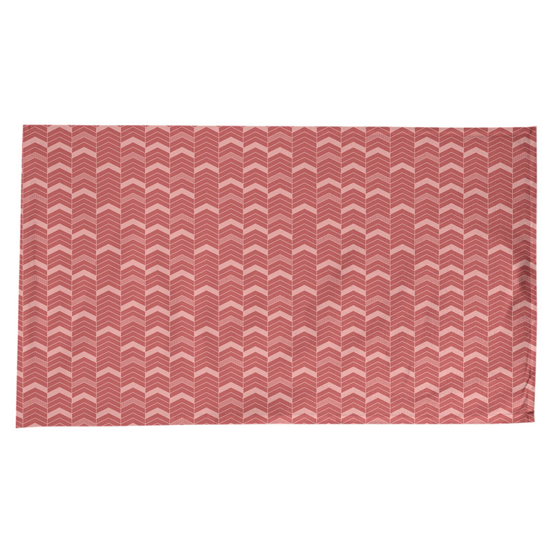 Nappe à chevrons à traits Stephenie, Rouge