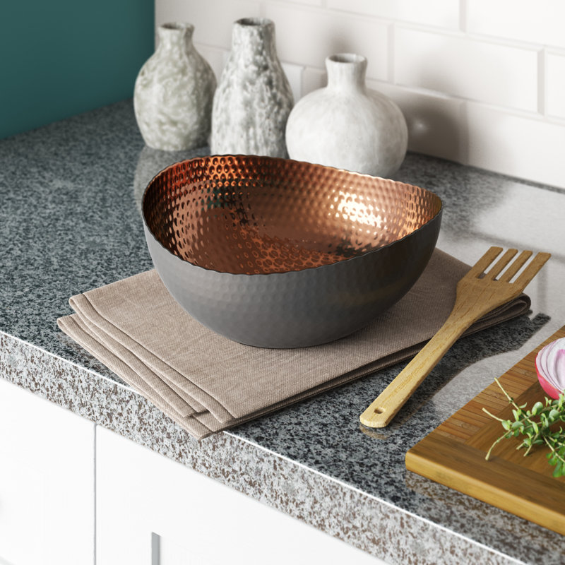 Bol de service en aluminium Sadler, Cuivre