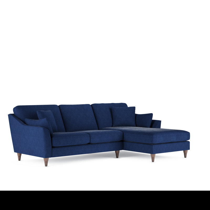 Melbern 3 Seater Corner Sofa, Right Hand Facing, Navy