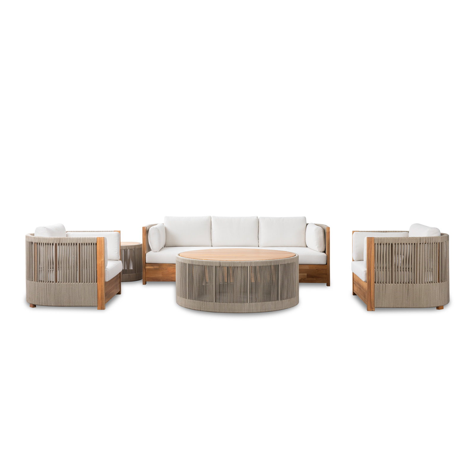 Layton 5-Person Acacia Patio Seating Group