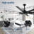 75 Inch Industrial DC Motor Ceiling Fan No Light