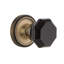 Classic Rosette with Waldorf Black Door Knob-580889066-580889057
