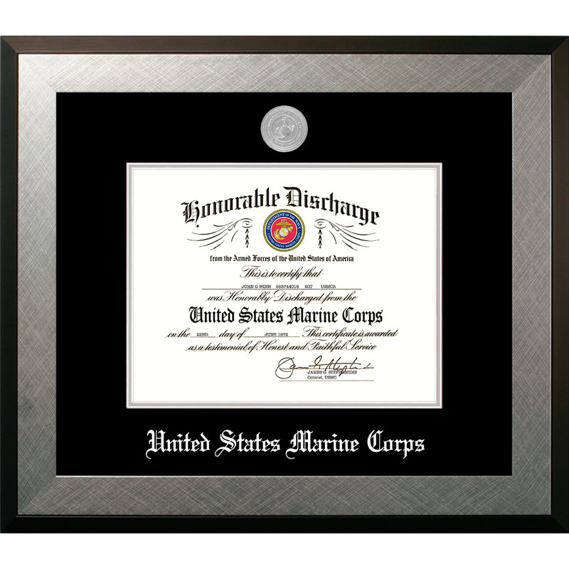 Marine Discharge Honor Picture Frame