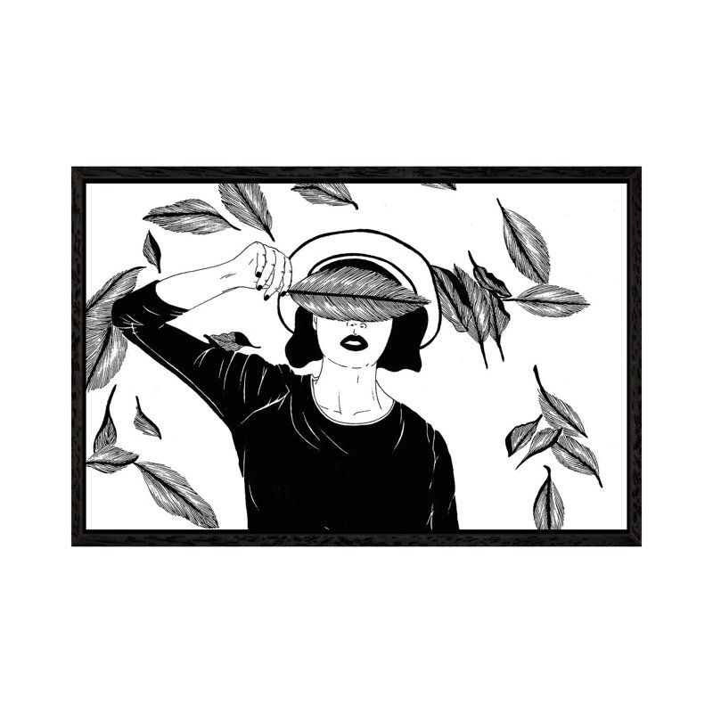 Autunno by Filippo Spinelli - Floater Frame Print on Canvas, 101.6 cm H x 66.04 cm W, Black Framed Canvas
