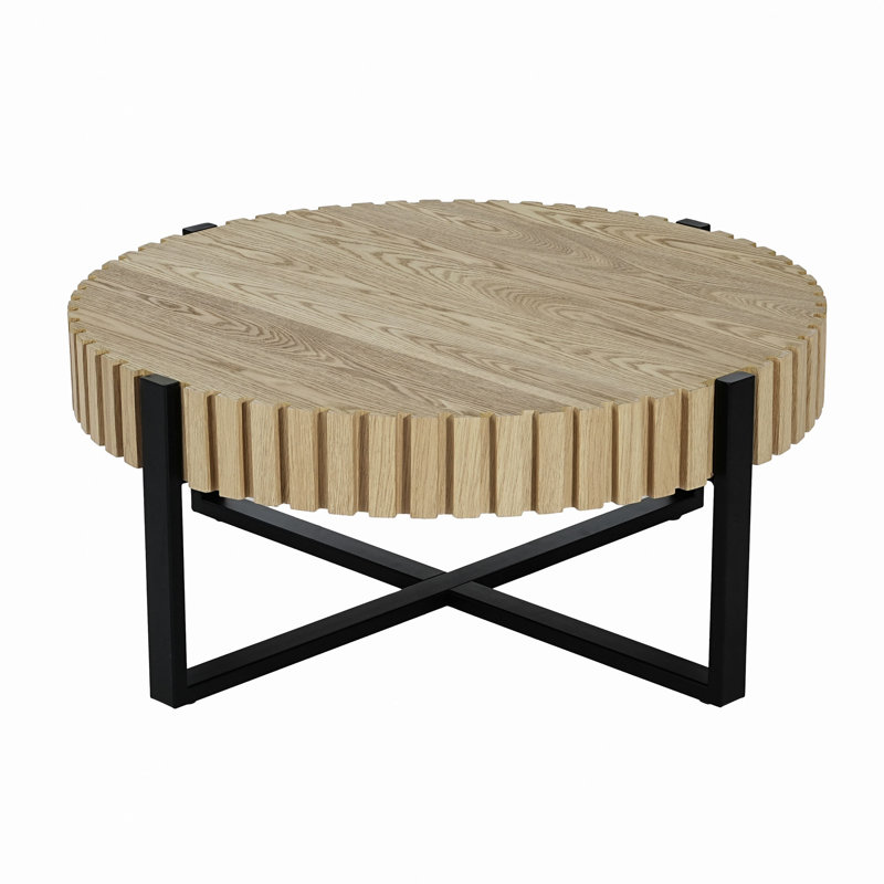 Table basse ronde, table basse cylindrique Handcraft