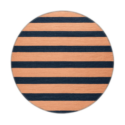HorizontalStripes Gray Indoor and Outdoor Area Rug