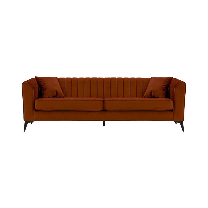 Margo 4 Seater Sofa, Orange, 4