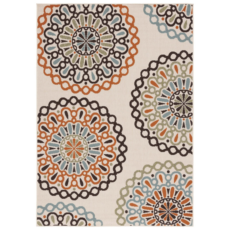 Centeno Performance Geometric Indoor/Outdoor Area Rug, Rectangle 6'7" x 9'6"