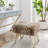 Faux Fur Upholstered Ottoman-544444627
