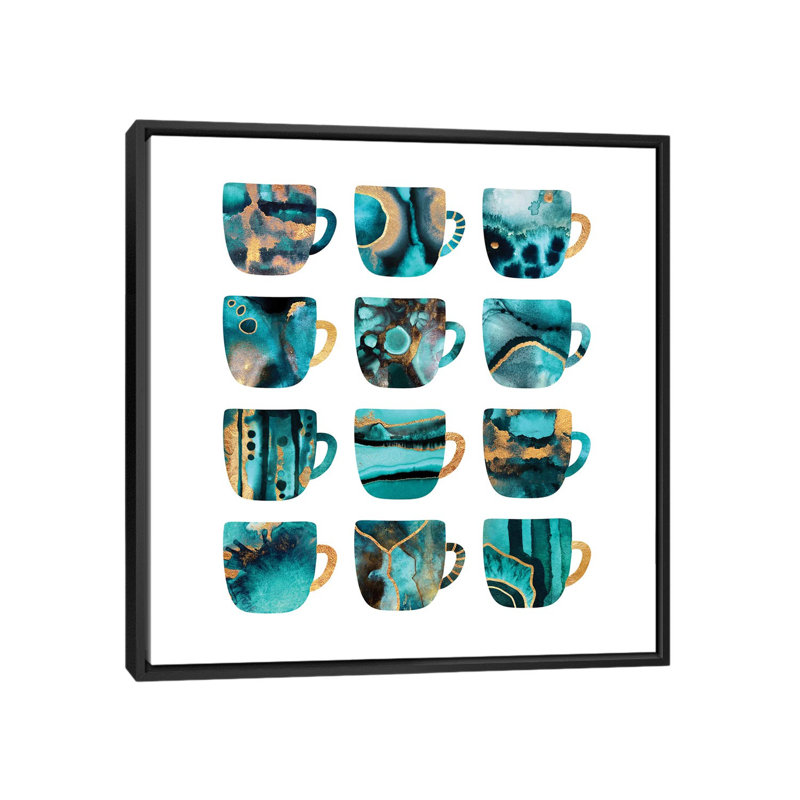 « my favorite café » par elisabeth fredriksson, impression sur toile tendue, H 18 po x l 18 po x P 1,5 po, Pas de tapis