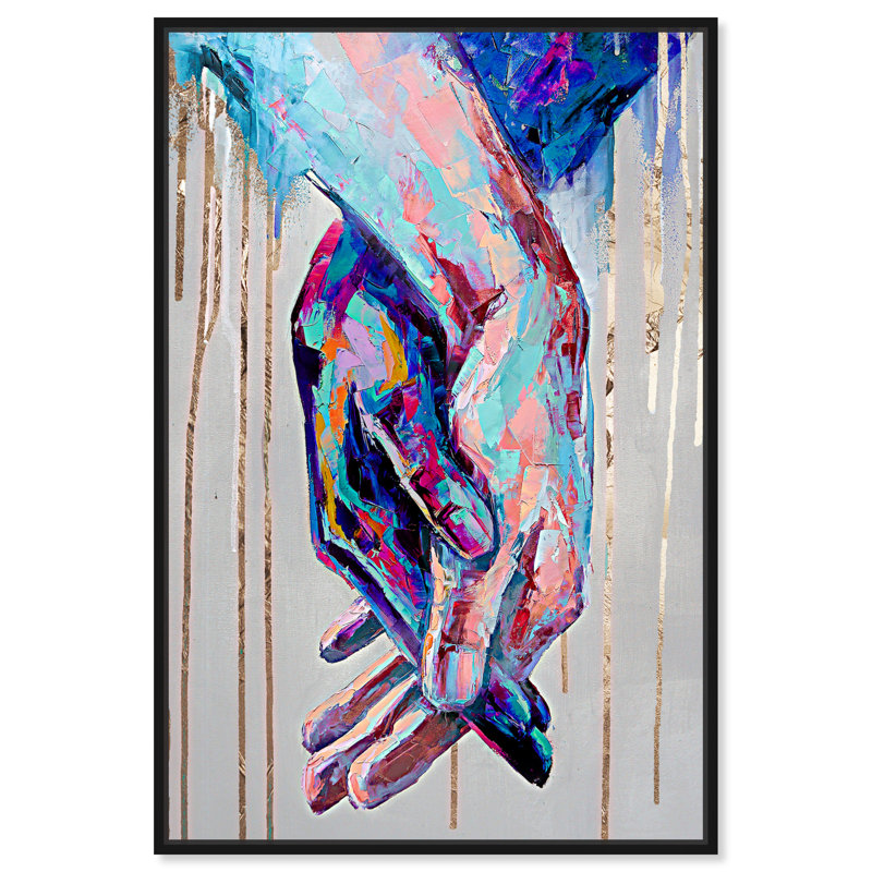 " Always Together " by Oliver Gal, Framed Print, 54" H x 36" W, Black