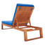 Chaise longue simple inclinable en eucalyptus avec coussins 80,9 po Faunce-2138501716-2144100989