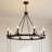 Shelli Poynor 8-Light Wagon Wheel Chandelier-2141845649-2104135472-2104135475