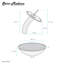 Lavabo vasque en verre Cascade 16,5 avec robinet-53073413