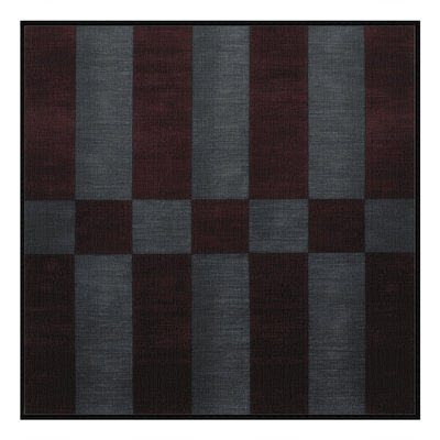 Tapis damier noir lavable à la machine