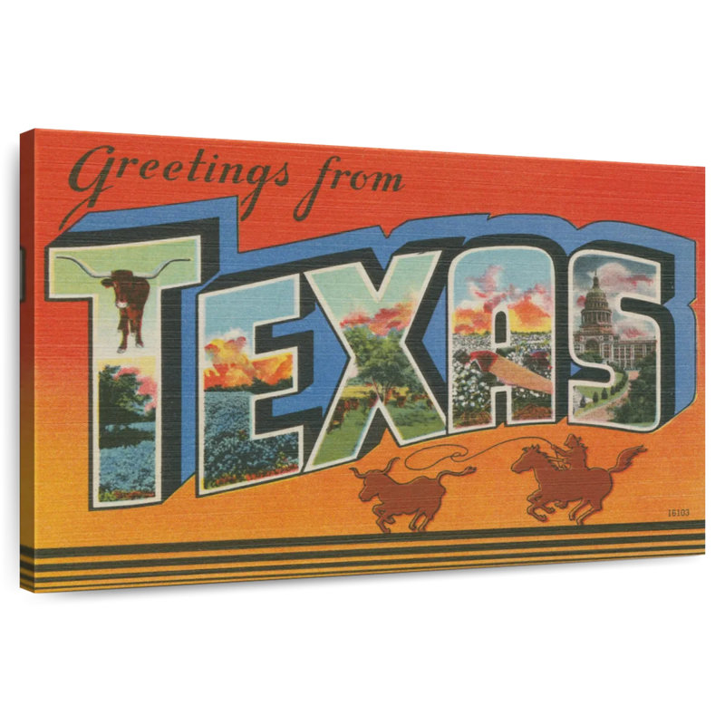Ravi Greetings From Texas, 8" H x 12" W