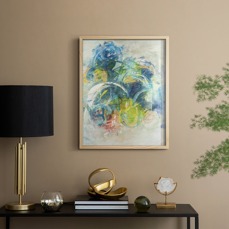 «Silent Energy I», reproduction encadrée - bois massif, H 11 po x l 9 po