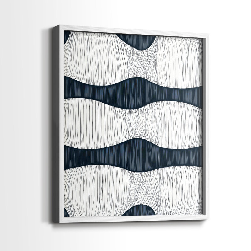 "ABSTRACT Series DCCVII" par J Paul, Blanc / Blanc, H 21 po x l 17 po