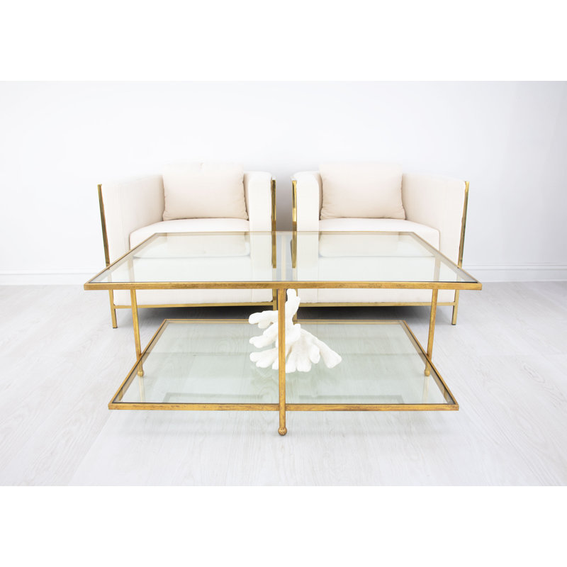Romana Coffee Table, Gold