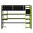 Multifunctional Loft Bed with Integrated Workstation, Side Organization Rack, Extensive Shelving, and Customizable RGB Lighting-189461109