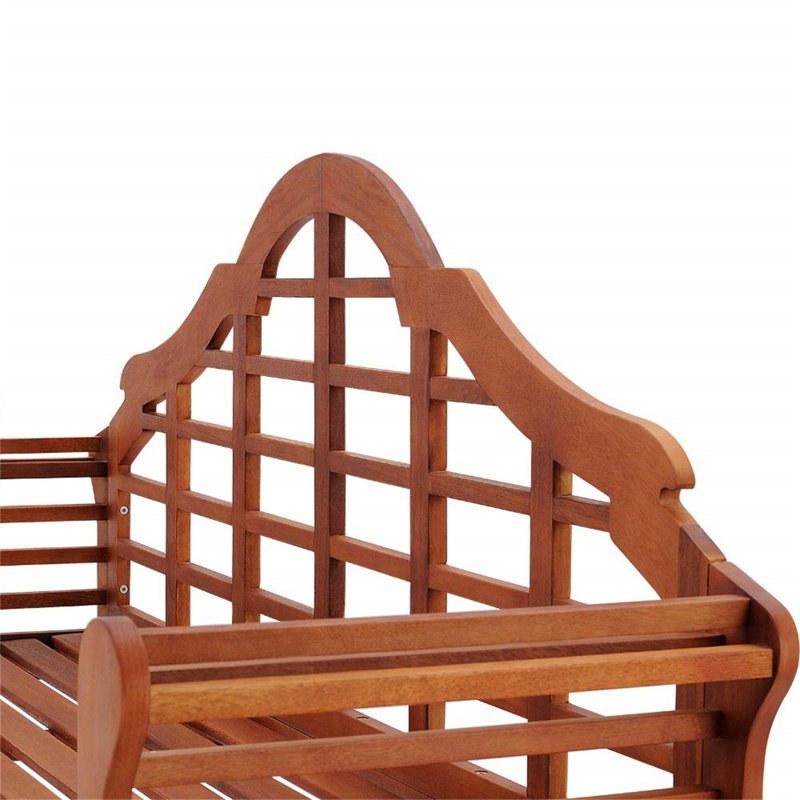 Glastenbury Solid Wood Eucalyptus Outdoor Bench