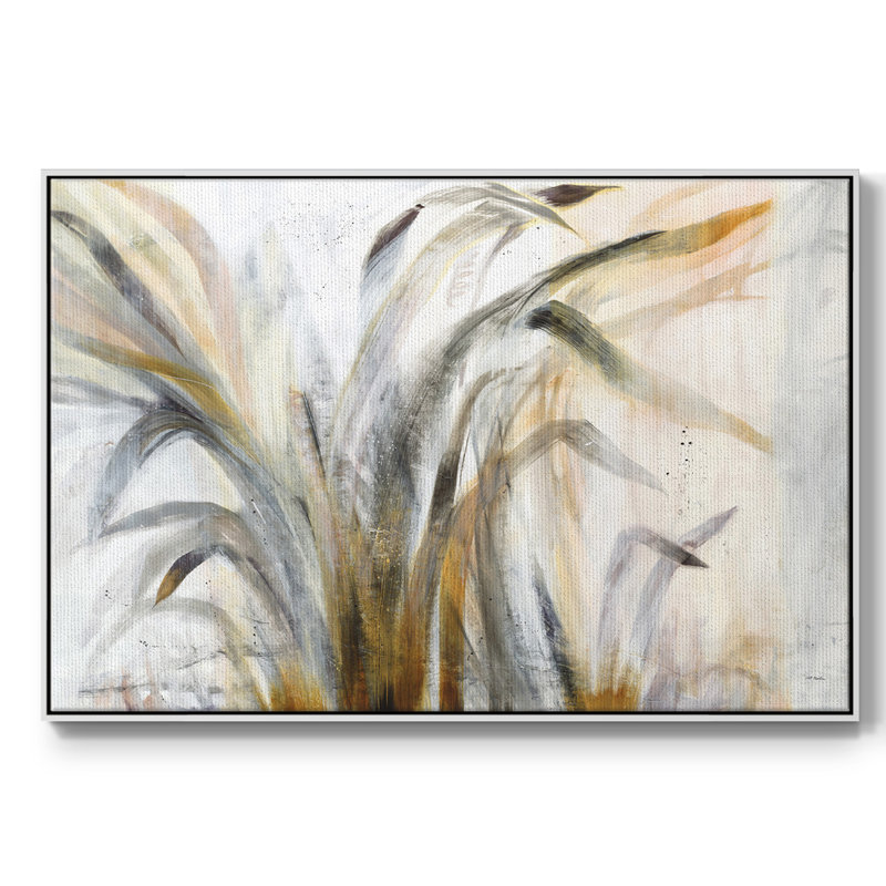 Déluge encadré sur toile, Blanc, H 25 po x l 37 po x P 2 po